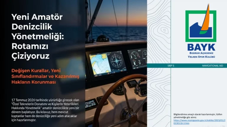 Özel Tekneler Yeni Yönetmelik